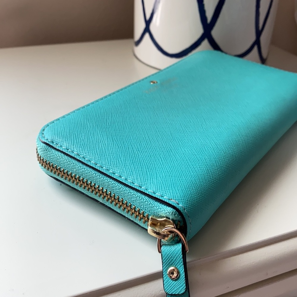 Kate Spade Zipper Wallet - Teal